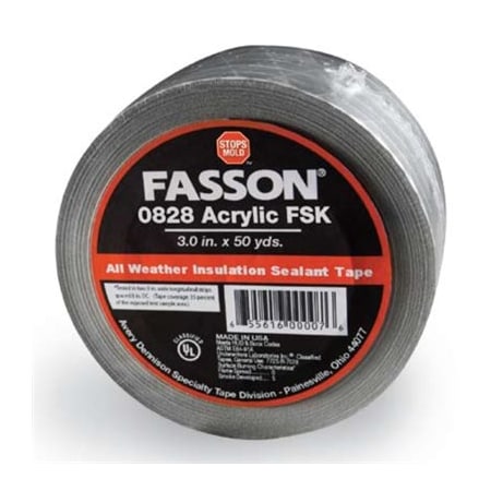 Fasson 3" X 150' Fsk Insulation Tape    16Rls/Ctn Pk 56991 03000150